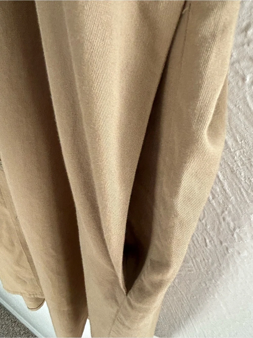 Madewell Tan High Low Shirt Dress with Classic Label Comfort Pockets Size Small - Picture 4 of 7